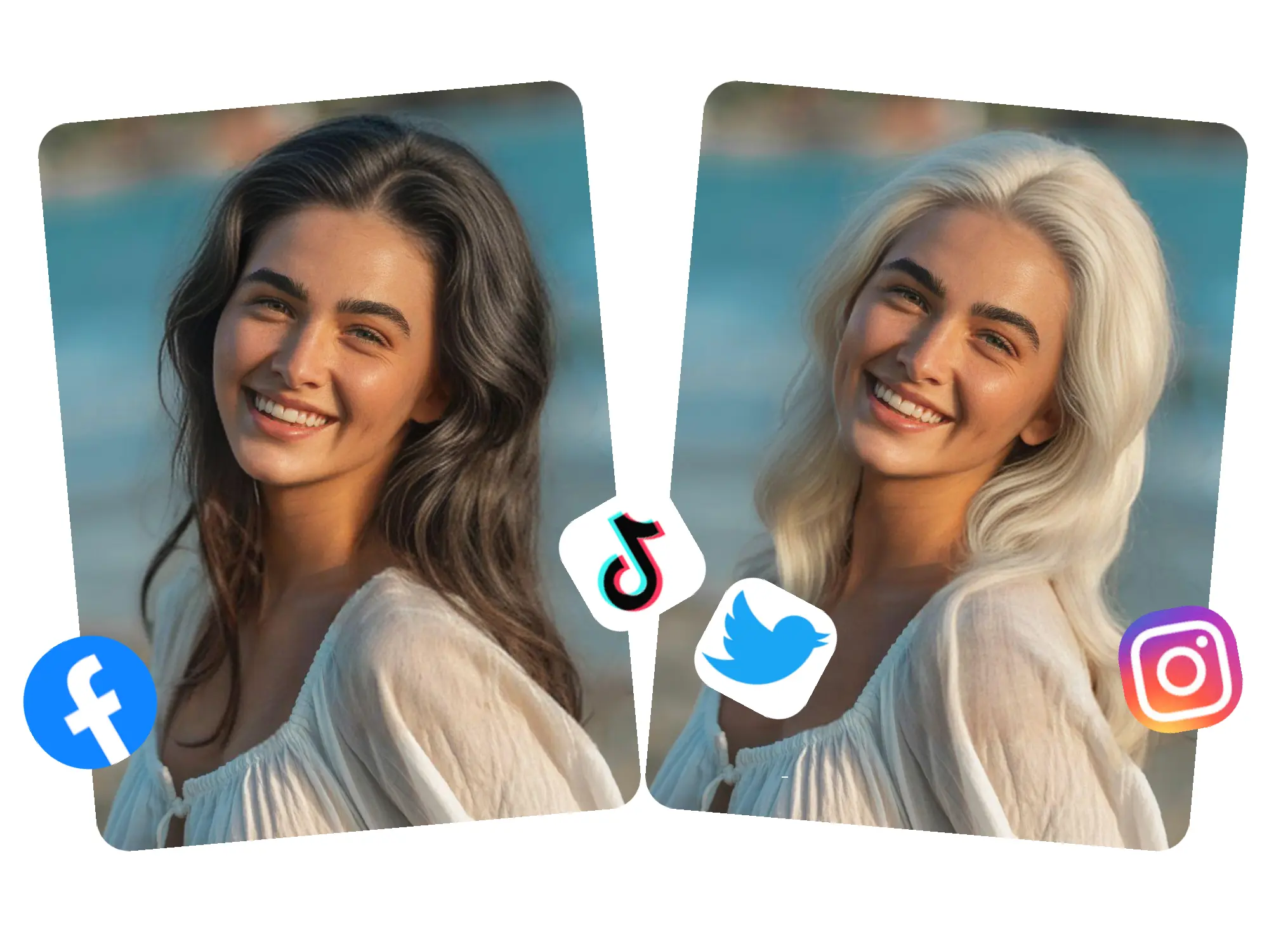 Black hair filter social media - perfect black look for social media posts