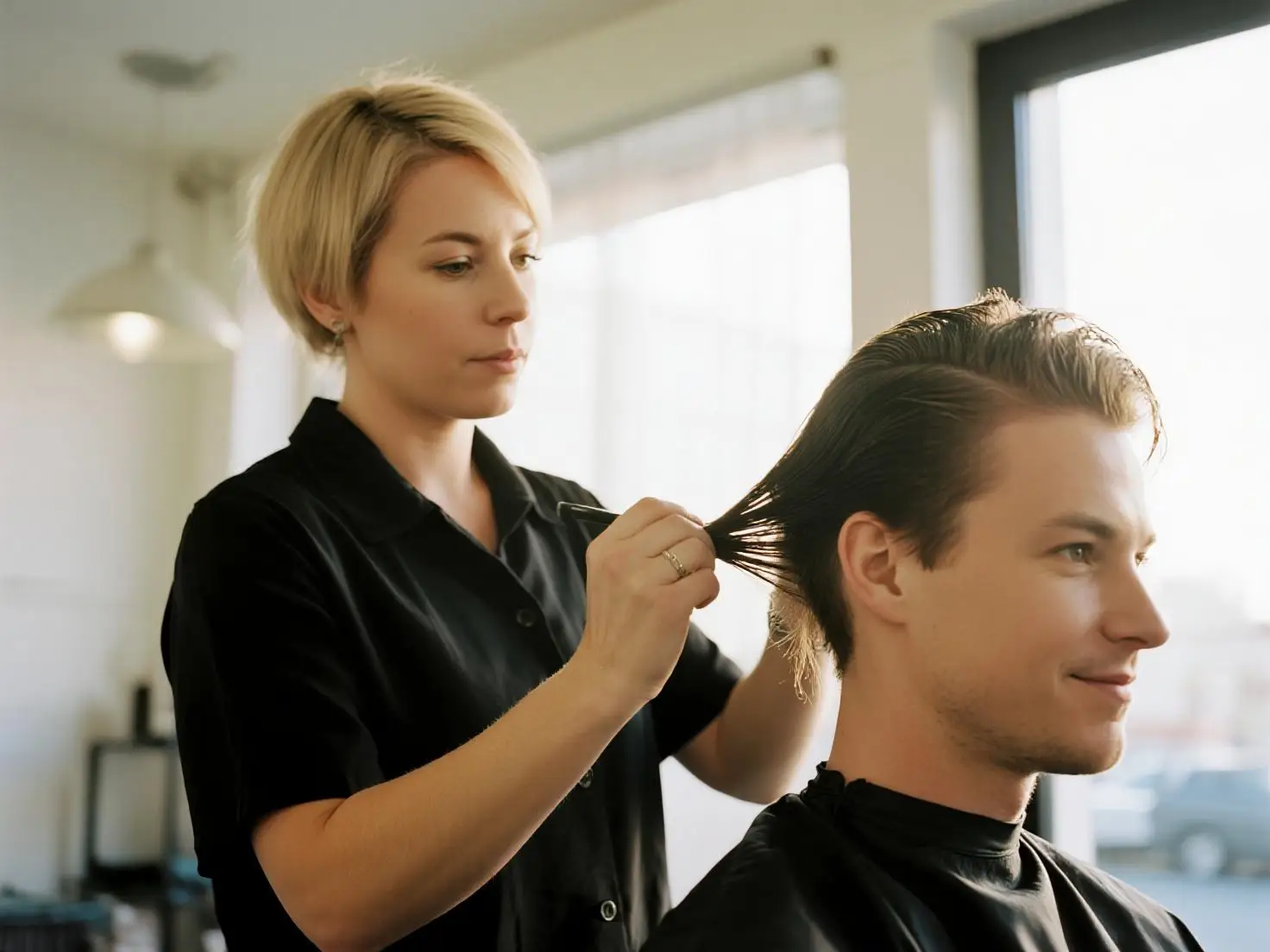 Hairstylist consultation