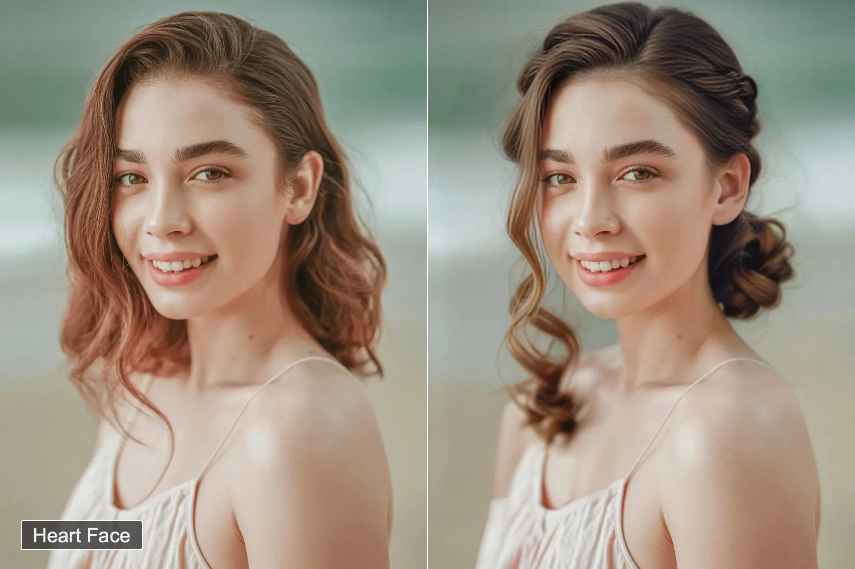 Professional woman with perfect hairstyle matched to her face shape using AI face shape detector