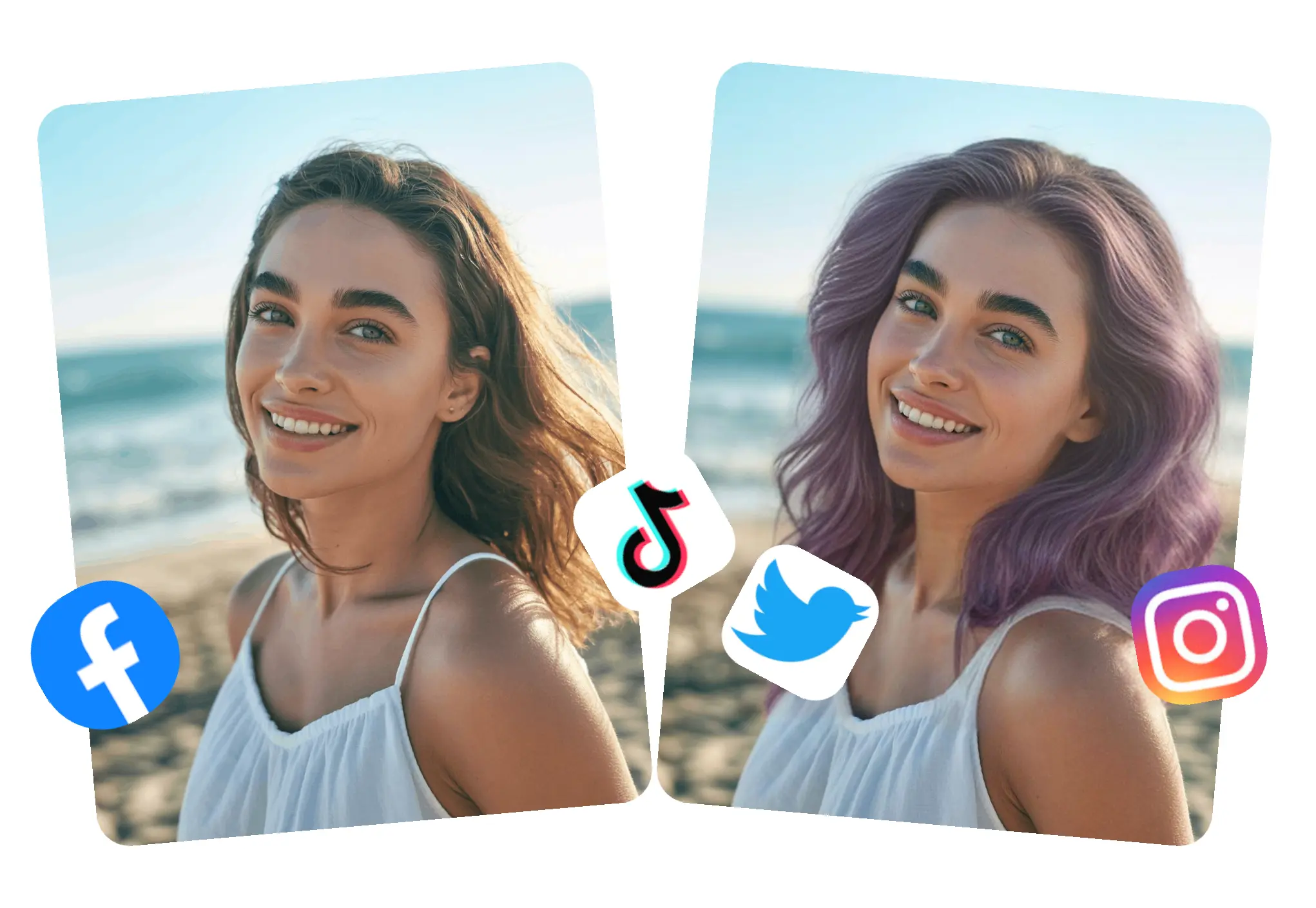 Hair color social media - create eye-catching social media posts