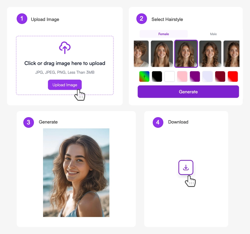 How to use long hair filter - step by step demonstration