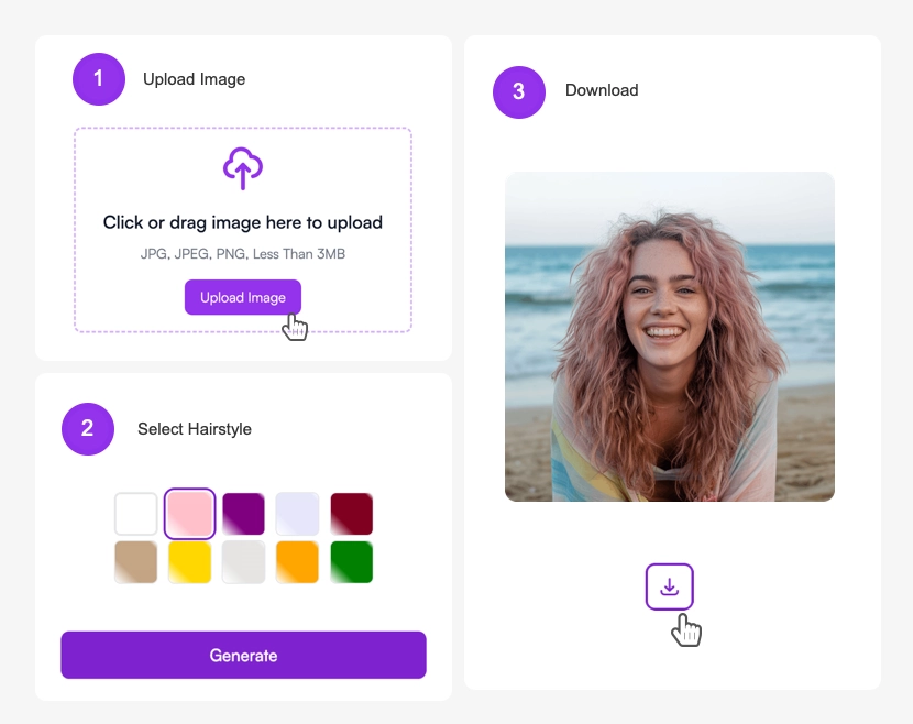 Pink hair how to - step by step guide on how to use pink hair filter