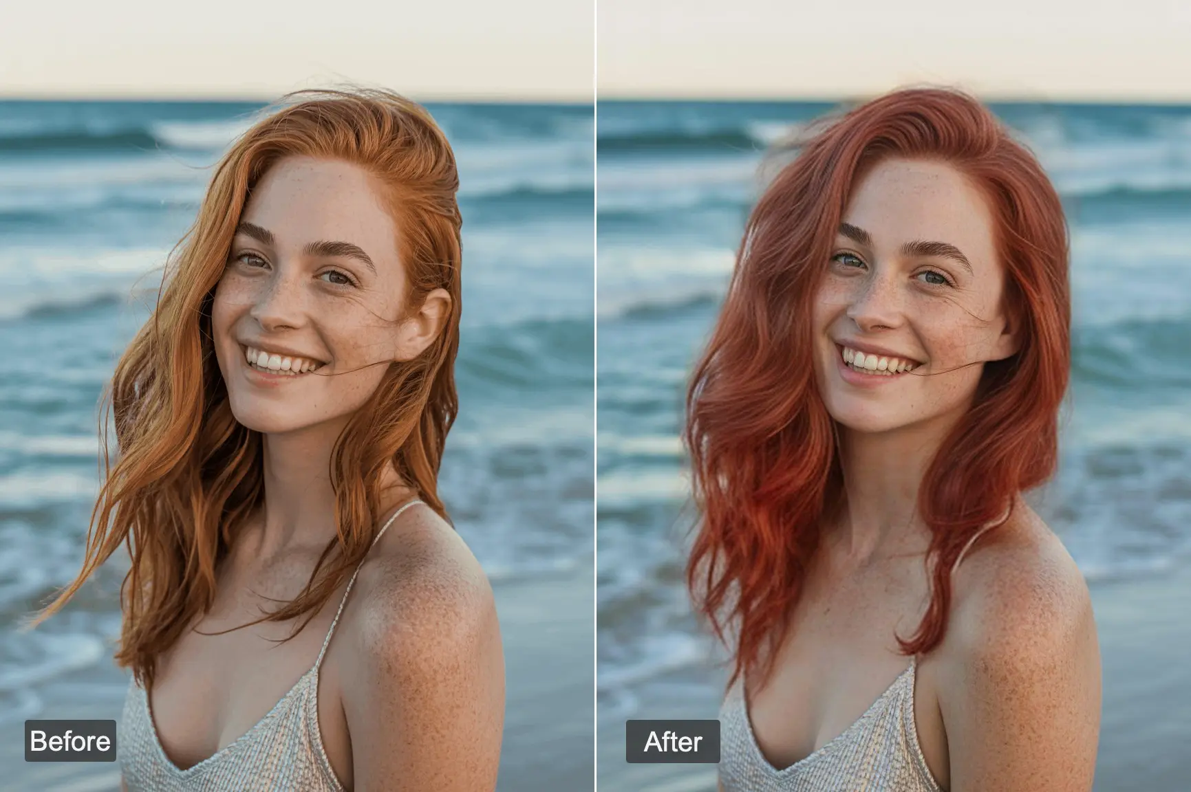 Red hair filter professional - testing red hair for professional events