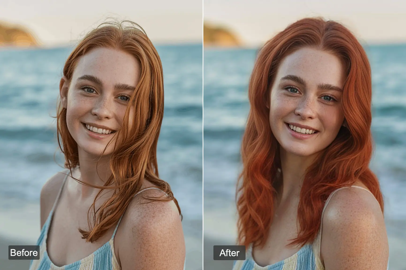 Red hair filter skin tones - how red hair works with different skin tones