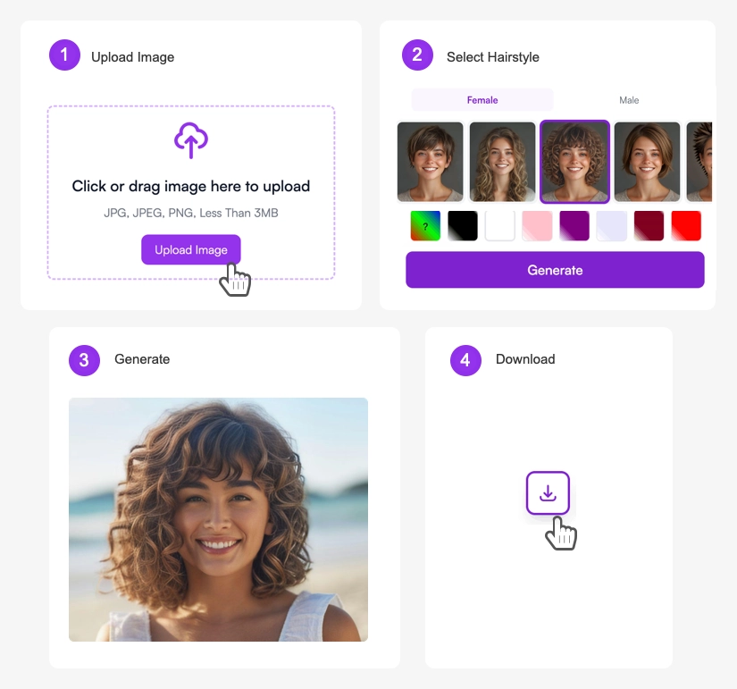 How to use short hair filter - step by step demonstration