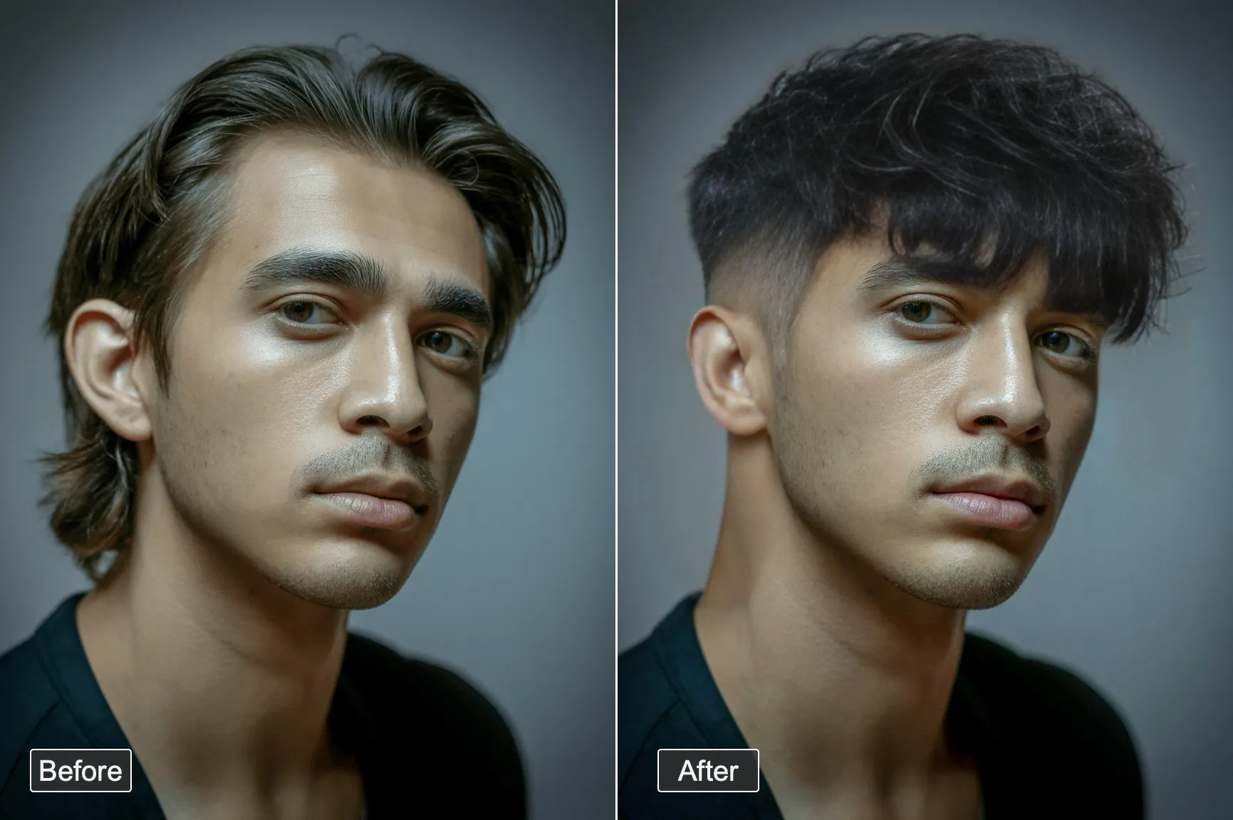 Textured fringe hero3 - textured fringe haircut preview before cutting real hair