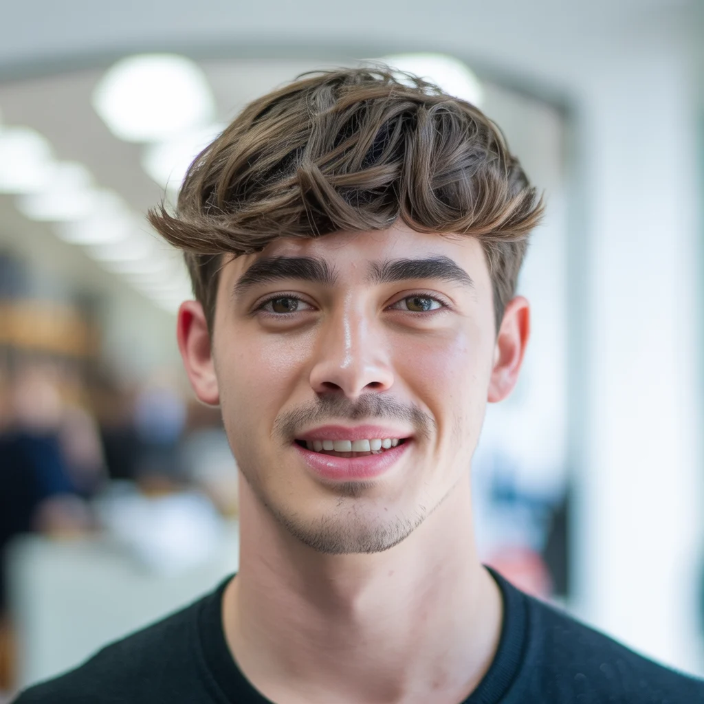 Textured fringe highfade4 - man with short textured fringe transformation