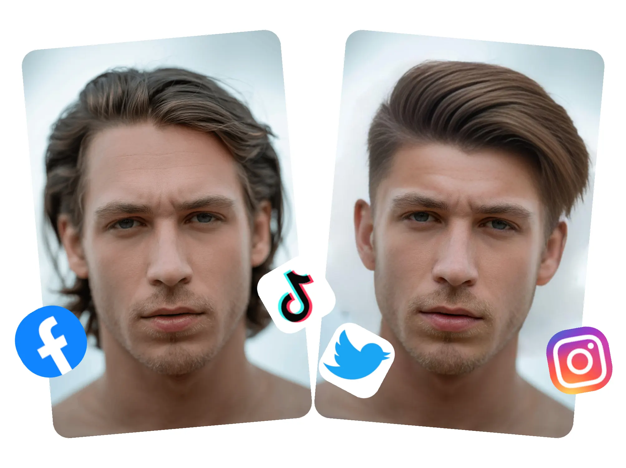 undercut social - fun undercut transformation for social media posts