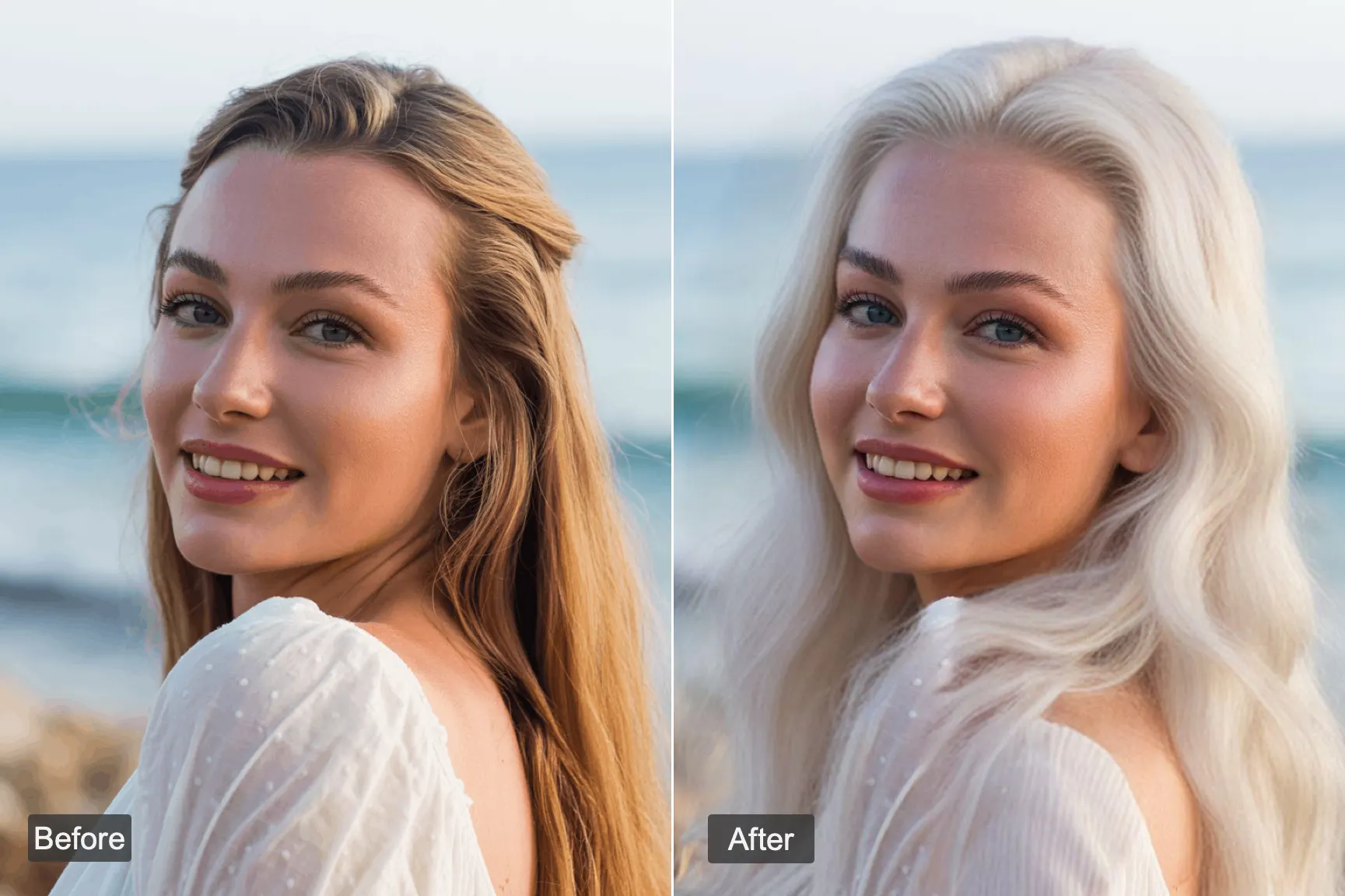 White hair hero3 - how white hair works with different skin tones